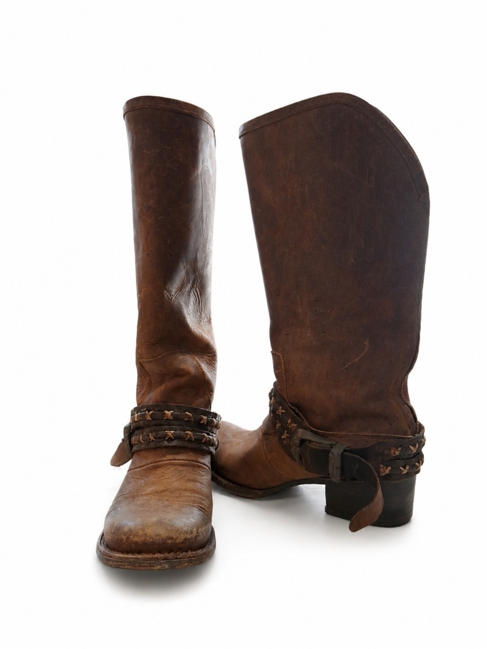 Freebird by Steven Brown Leather Western Harness Boots - Women